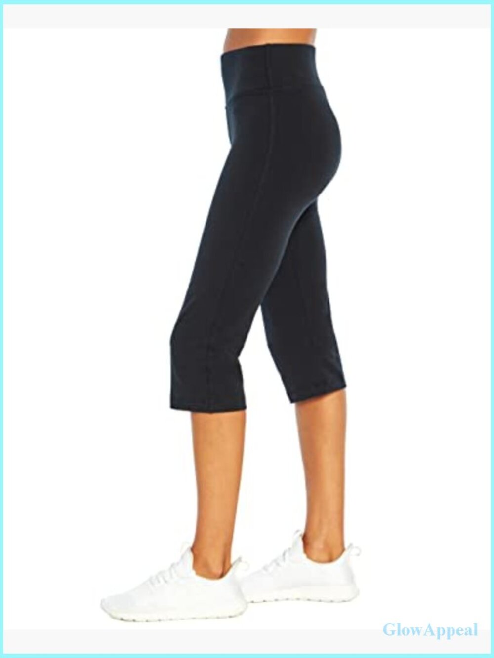 High Rise Tummy Control Capri Legging with Compression - Picture 5 of 7